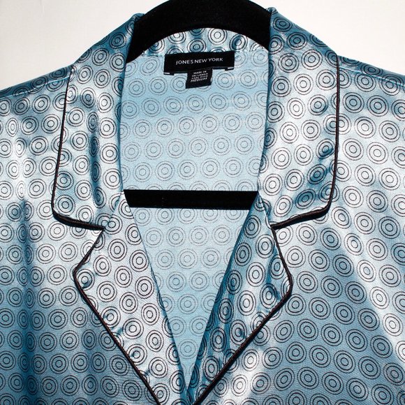 Jones New York Satin Two-Piece Pajama Set - Picture 5 of 16